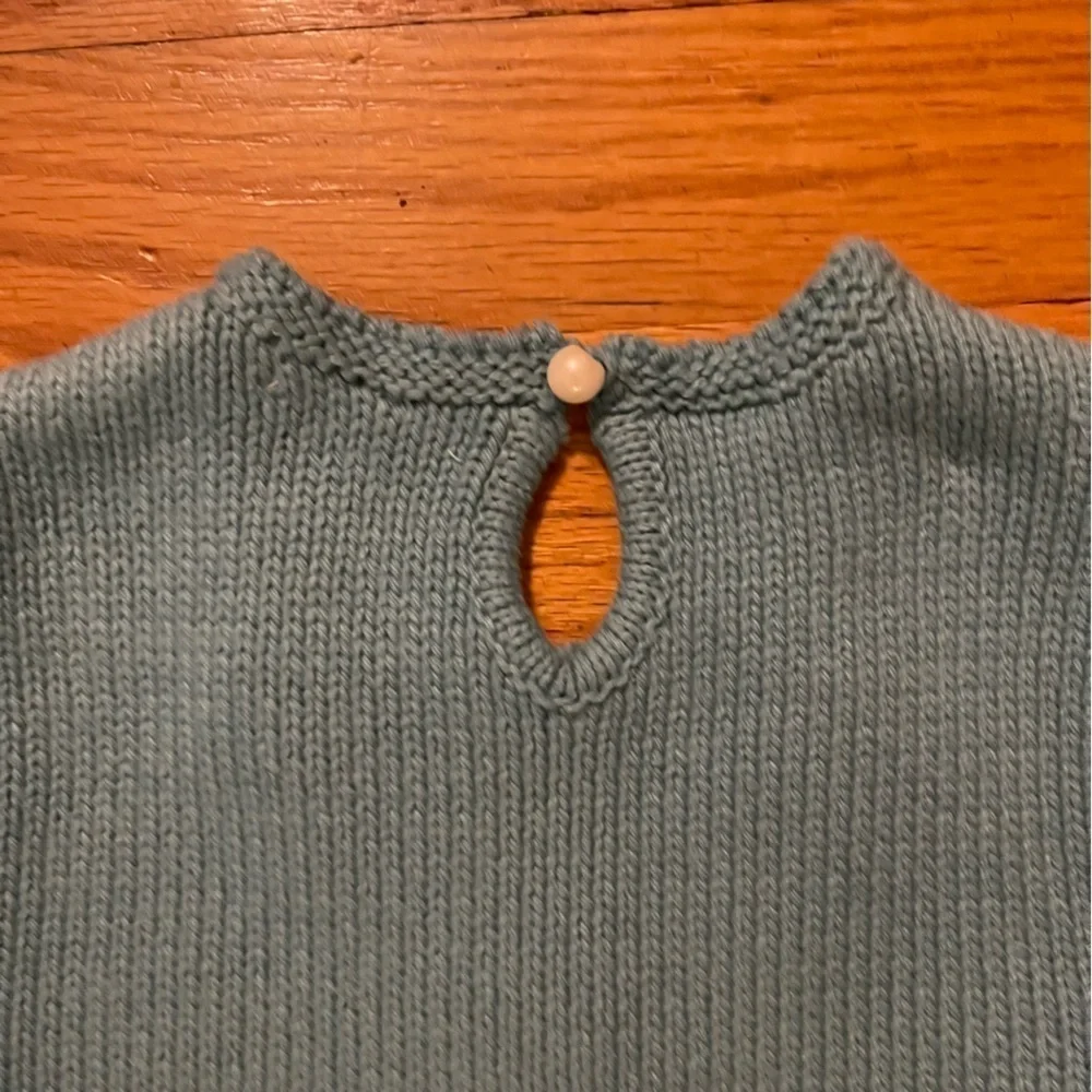 EUC Catherine Malandrino | Teal Sweater Dress with Pearl Closure |